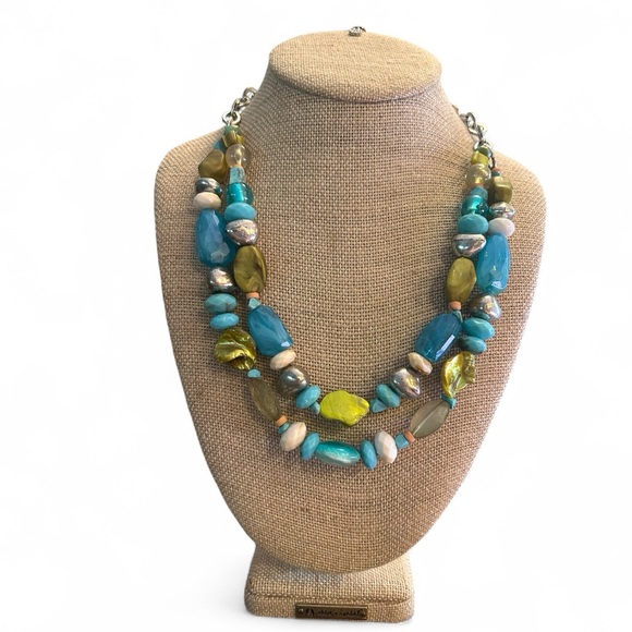 Ruby Rd Turquoise Beaded Necklace - Picture 1 of 2